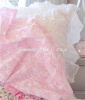 Shabby Chic Rachel Ashwell Pink White Poplin Cottage Damask Fabric